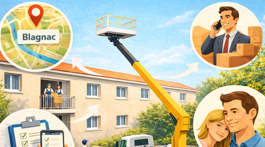 Comment faire pour louer une nacelle pour déménager à Blagnac